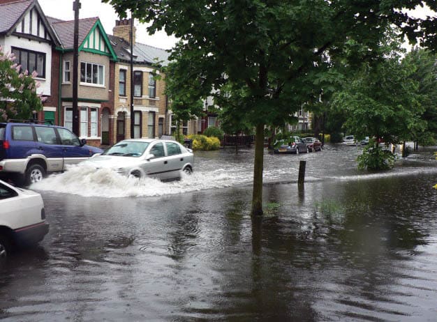flooded street