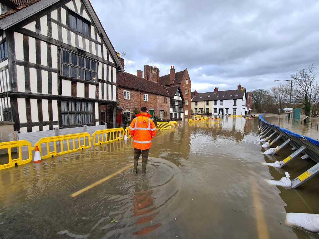 Flooded street